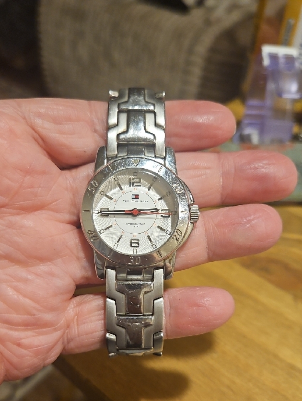 Tommy Hilfiger Silver Stainless Steel Watch with White Dial - Picture 5 of 5